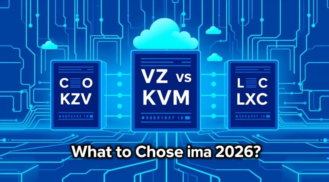 OpenVZ vs KVM vs LXC: What to Choose in 2026